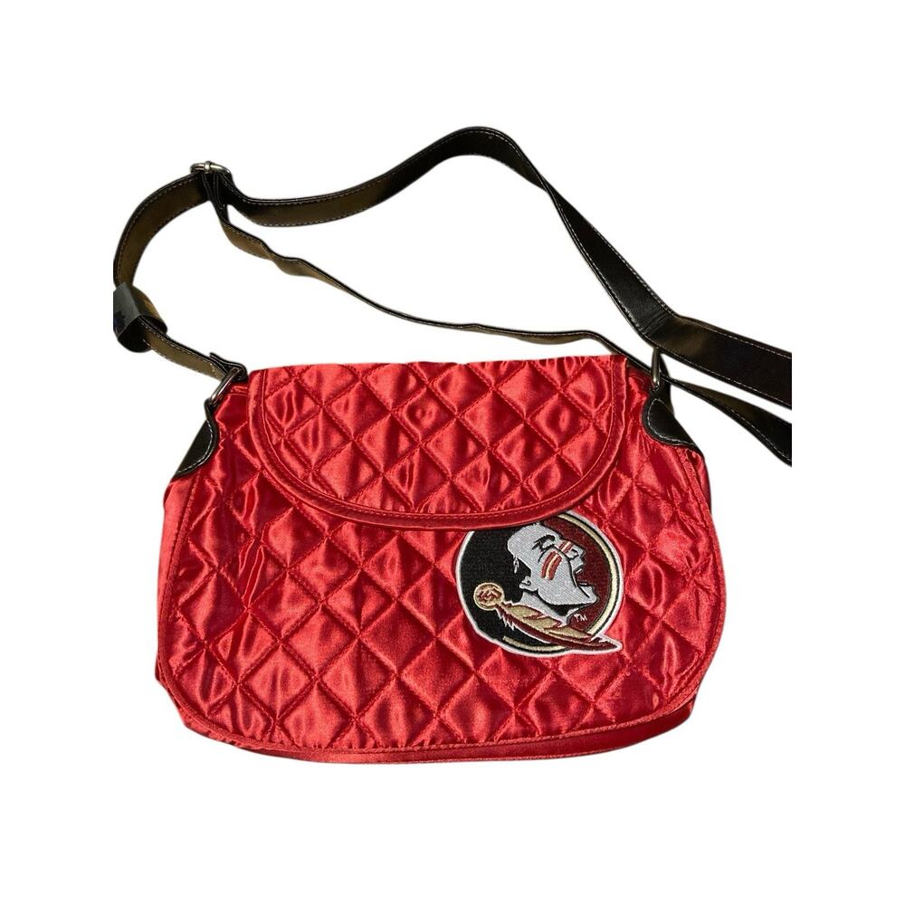 Florida State University Seminoles FSU Purse Handbag Red Satin